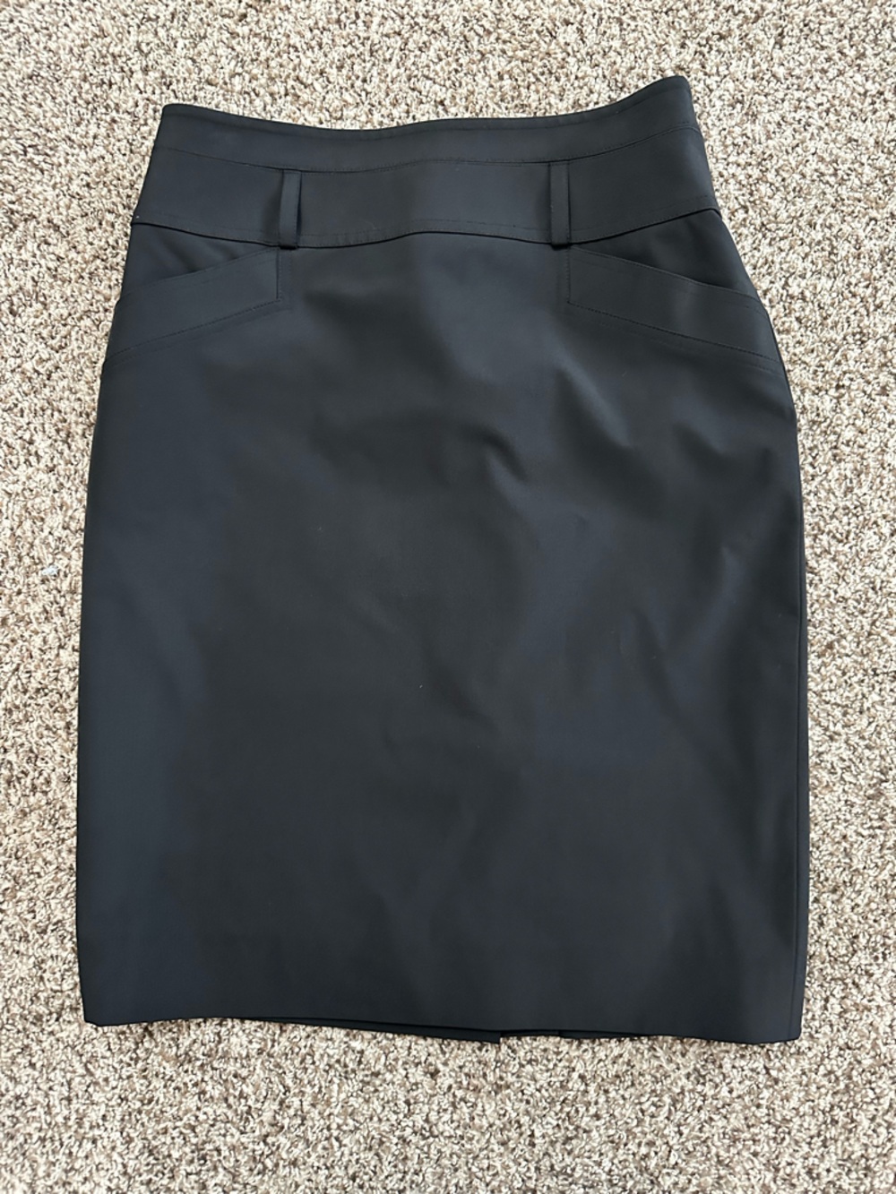 Carlisle Black Tailored Pencil Skirt - Picture 2 of 5